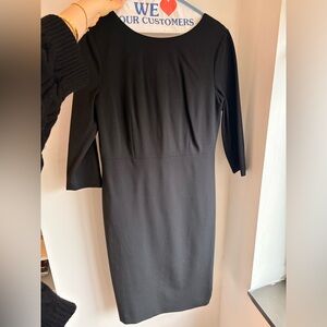 Theory Black Long Sleeve Dress